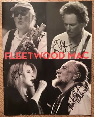 Fleetwood Mac - Signed / Autographed Tour Program - Stevie Nicks X4 Members Rare