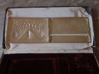 VTG VERY RARE FRENCH SET MYON 201 MODELE DEPOSE LIGHTER CIGARETTE CASE & HOLDER 7