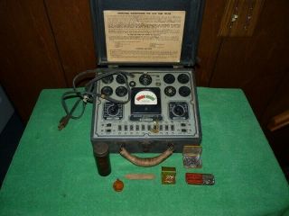 1938 McMurdo Silver 15 - 17 Radio in Rare Bristol Cabinet w/ Other Items 11