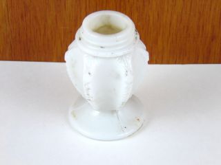 Antique Victorian Milk Glass White Salt Or Pepper Shaker No Lid