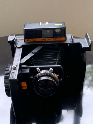 Konica Instant Press Polaroid Instant Film Camera - 110mm Hexanon f/4 - Rare 3