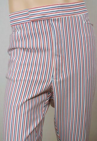 Vtg 1960s Izod Lacoste Golf Striped Pattern Pants Disco Retro Funky Sansabelt 42