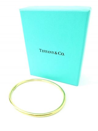 Designer Vintage Tiffany & Co 18k Yellow Gold Bangle Unisex Bracelet $1599.  Obo