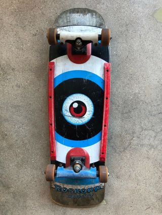 Rob Roskopp Target Eye Vintage Santa Cruz Skateboard Complete W/ Deck & Wheels