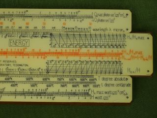 rare Admiralty Research Laboratory Black Body Radiation Slide Rule,  A.  G.  Thornton 6