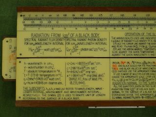 rare Admiralty Research Laboratory Black Body Radiation Slide Rule,  A.  G.  Thornton 7