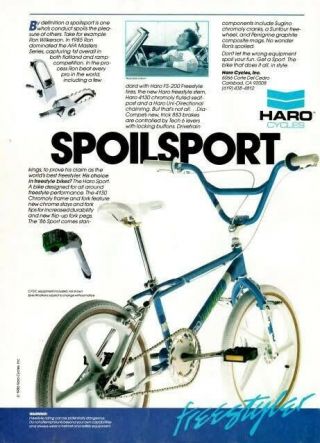 1986 Haro Sport - 100 OG BMX Freestyle Vintage Retro Survivor 8