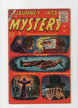 Journey Into Mystery 33 Vintage Marvel Atlas Comic Pre - Hero Horror Gold 10c