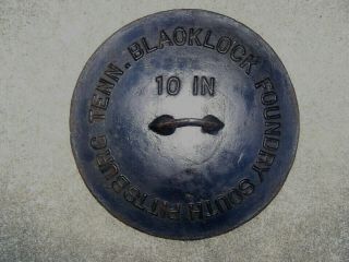 Very Rare Blacklock Foundry Cast Iron Lid Maybe Only One Known To Exist