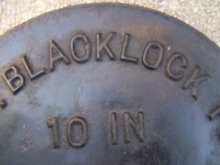 VERY RARE BlackLock foundry cast iron lid MAYBE only one known to exist 2