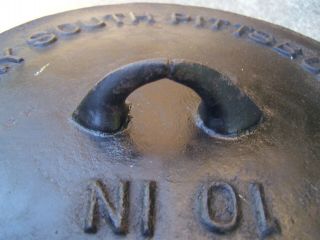 VERY RARE BlackLock foundry cast iron lid MAYBE only one known to exist 5