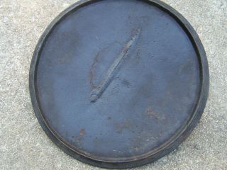 VERY RARE BlackLock foundry cast iron lid MAYBE only one known to exist 6