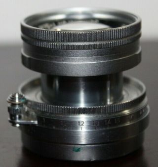 RARE Near LEICA Summicron 5cm 1:2 Screw Mount THORIUM Radioactive Lens 3