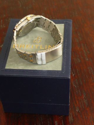 Men ' s BREITLING TABARLY Yacht Sport Vintage Stainless Steel Gold 1980 ' s 80770N 7