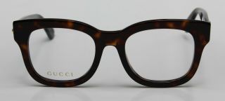 Nwt Authentic Gucci Eyeglasses Gg0033o 002 Havana Brown 50 - 20 140 With Case