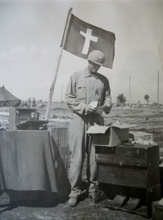 Catholic Chaplin ' s CHAPEL Sterling WWII Miraculous Medal War Cross Crucifix 2