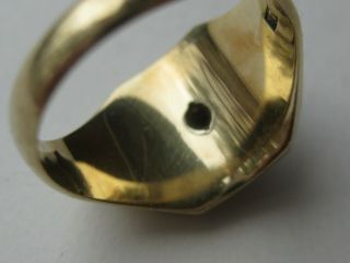 Fine Vintage 14k Gold Diamond Enamel Masonic 32nd Degree Freemason Ring 7g 11