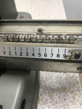 RARE Military Vintage Addressograph Graphotype dog tag machine class 350 4