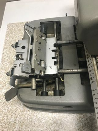 RARE Military Vintage Addressograph Graphotype dog tag machine class 350 6