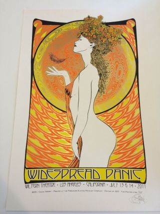 Widespread Panic Chuck Sperry Poster Los Angeles Lady Rare Test Print