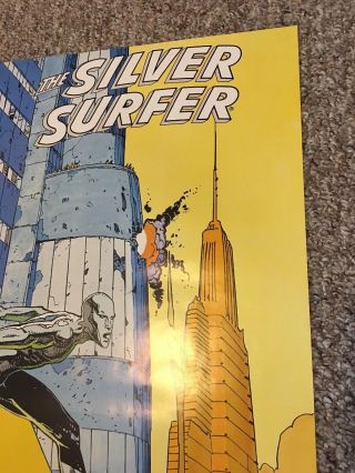 Moebius Silver Surfer Poster 22 X 34 Rare Vintage 3