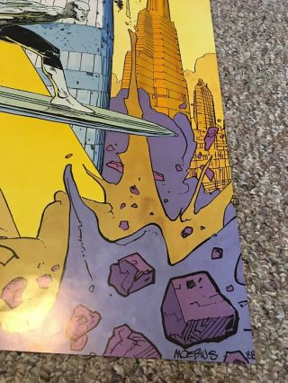 Moebius Silver Surfer Poster 22 X 34 Rare Vintage 4