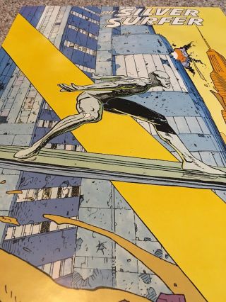 Moebius Silver Surfer Poster 22 X 34 Rare Vintage 6