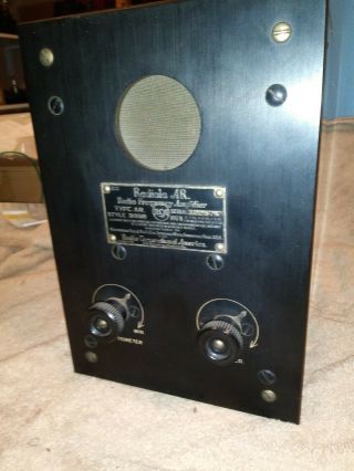 Exceptional And Rare Radiola Ar Radio Frequency Amplifier