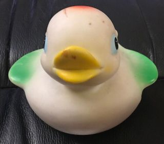 Vintage Rubber Duck Squeak Toy (Doesnt Squeak) Made In Japan Mom & Baby Ducks 2