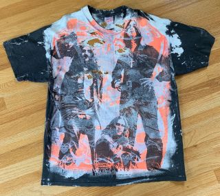 Vintage Black Sabbath Mosquitohead Tee T Shirt Thrashed 90s All Over Print Usa