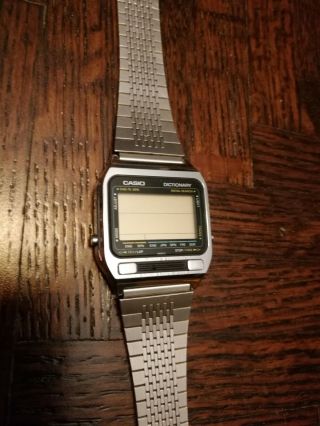 Very Rare Vintage Collectible Casio Translator Dictionary Te 2500 Watch