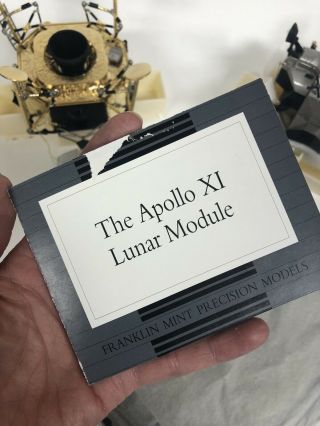 Rare Franklin NASA Apollo 11 First Lunar Moon Landing Space Module w/ Box 5