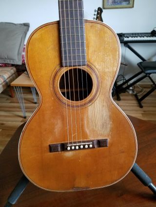 Vintage Lyon ' s & Healy Washburn Parlor Guitar 2