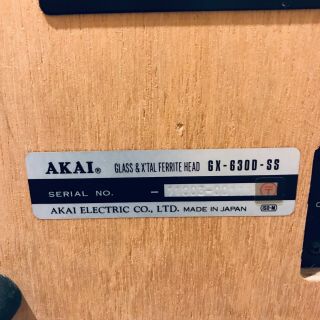 Akai GX - 630D - SS Open Reel to Reel 4CH / 2CH Vintage 10.  5 
