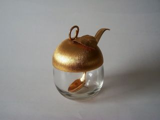 Napier.  Apple Shaped Jar With Serving Spoon.  Giftware Line 1960 