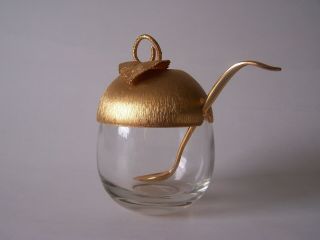 NAPIER.  Apple shaped jar with serving spoon.  Giftware line 1960 ' s 2