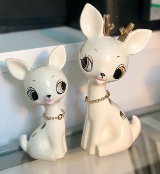 Cute Vintage Kitschy Bambi Deer Fawn Japan Ceramic Norcrest? Lefton?