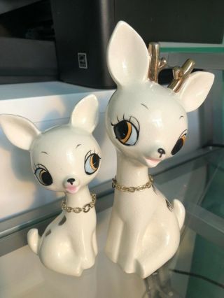 Cute Vintage Kitschy Bambi Deer Fawn Japan Ceramic Norcrest? Lefton? 4