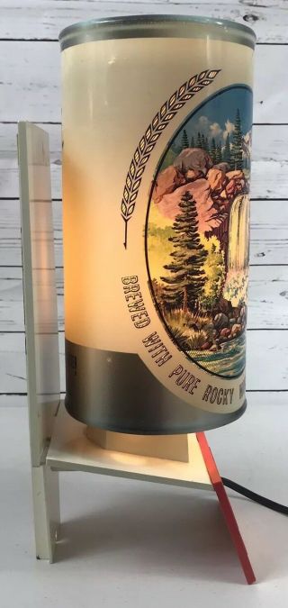 Coors Rotating Can Waterfall Motion Lamp Lighted Sign Vintage ULTRA RARE 18 