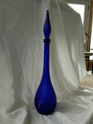 Vintage Art Glass Cobalt Blue Italian 22 