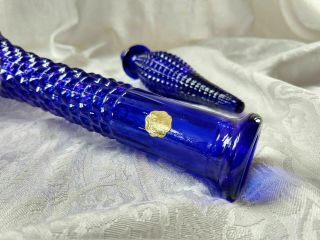 Vintage Art Glass Cobalt Blue Italian 22 