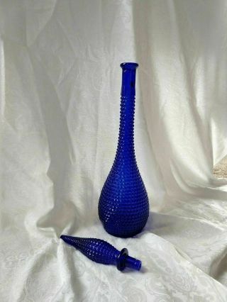 Vintage Art Glass Cobalt Blue Italian 22 