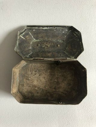 Antique Silver And Gold Casket - Indonesian or South East Asian Tobacco Box 6