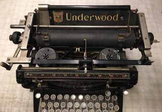 Antique Underwood Typewriter July 1,  1913 Patent Complete 8