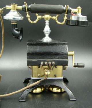Wonderful Early Model British Western Electric Desk Telephone VERY RARE 4
