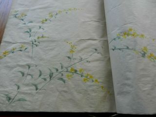 Orig Japanese Hand - Painted Manuscript Book Album of FLOWER Kimono Designs 19thc 5