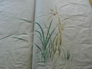Orig Japanese Hand - Painted Manuscript Book Album of FLOWER Kimono Designs 19thc 6