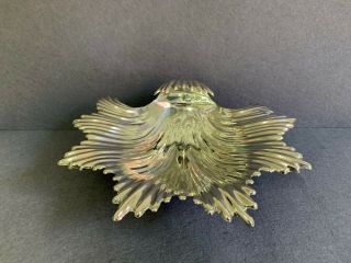 Marked Spanish Sterling Silver 925 Centerpiece Bowl With Three Fish Legs