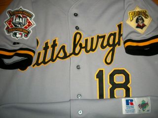 1994 Pirates Andy Van Slyle Authentic Game Jersey Sz 44 Russell Usa Rare Vtg Asg