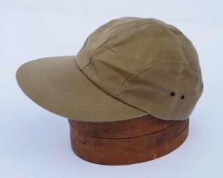 7 5/8 XL Vintage Golden Era NOS C.  C.  Filson Co Duckbill Tin Cloth Work Wear Cap 4